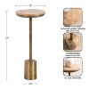 Kate and Laurel Xyler Wood and Metal Table - 2 of 4