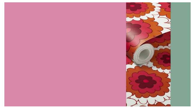 Penelope Flower Wallpaper Fiesta Coral - Opalhouse&#8482; designed with Jungalow&#8482;, 2 of 6, play video