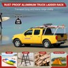 Garvee Heavy-Duty Truck Ladder Rack, 800 Lbs Capacity Extendable Utility Racks, Adjustable 46"-71" Width, Non-Drilling Installation, Black(2-Pack) - 4 of 4