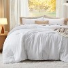 Bedsure Comforter Set – Soft & Warm Imitation Washed Cotton Bedding for All Seasons - 2 of 4