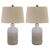 Set of 2 Marnina Ceramic Table Lamps Taupe - Signature Design by Ashley: Glazed Finish, UL Listed, 3-Way Switch - image 2 of 4