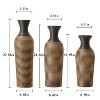 YONWAY  3-Piece Decorative Floor Vases, Dried Flower Arrangement Stand,Tall Flower Vase with 27.56'',23.62'' and 19.69''H for Home Decoration - 2 of 4