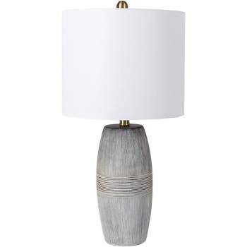 Mark & Day Kan 24"H x 12"W x 12"D Modern Gray Table Lamps