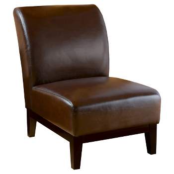 Darcy Slipper Chair Brown - Christopher Knight Home