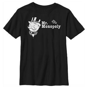 Boy's Monopoly Uncle Pennybags Portrait T-Shirt - 1 of 4