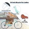 24Inch Women Beach Cruiser Bike, 7 Speed Hybrid Bike Commuter Bicycle With Front And Rear Double V Brakes, Steel Frame City Commuter Bikes For Cycling - 3 of 4