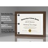 Americanflat 11x14 Walnut Diploma Frame - Displays 8.5x11 Diplomas with Mat or 11x14 Inch Without Mat - Shatter-Resistant Glass. - image 4 of 4