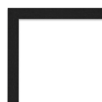 Grace Brushed Black Rectangular Beveled Wall Mirror 30 x 24 Inch