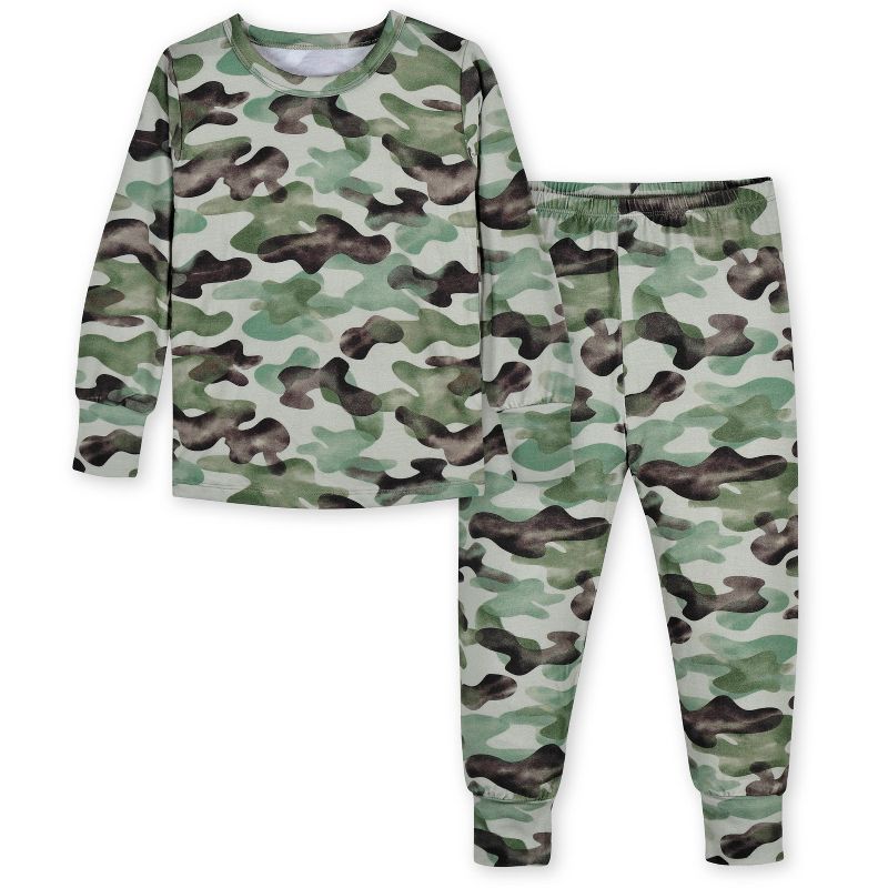Gerber Infant & Toddler Boys' Buttery Soft Snug Fit Pajama Set, 1 of 10