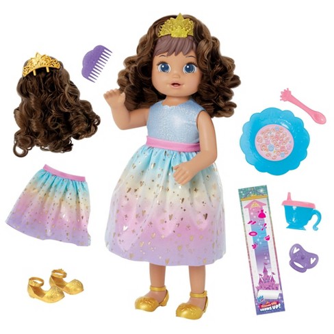 Baby Alive Princess Ellie Grows Up! Growing and Talking Baby Doll - Brown Hair - image 1 of 4