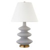 Hudson and Canal 26.5" Tall Triple Gourd Table Lamp with Fabric Shade - 2 of 4
