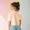 Dalix Smile Face Boxy Short Sleeve Tee Relaxed Summer Cotton Garment Dyed Womens - 4 of 4