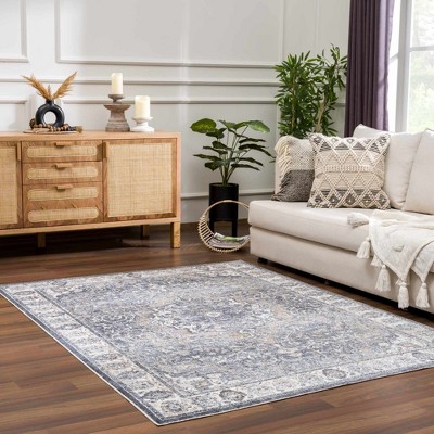 Hauteloom Aurum Blue Washable Area Rug