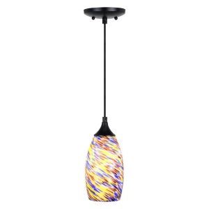 Vaxcel Milano 1 - Light Pendant in  Matte Black - 1 of 4