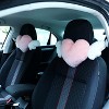 TruAIR 2 Pcs Plush Heart Shaped Car Pillow with Angel Wings for Travel Decor - 2 of 4
