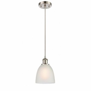 Castile - 1 Light Cord Hung Mini Pendant In Industrial Style-9 Inches Tall and 6 Inches Wide - 1 of 1