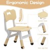 GustoWave Children's Table and Chairs Set, Children's Table and 4 Chairs with Graffiti Tray, Adjustable Height, for Kindergarten and Children's Room - 4 of 4