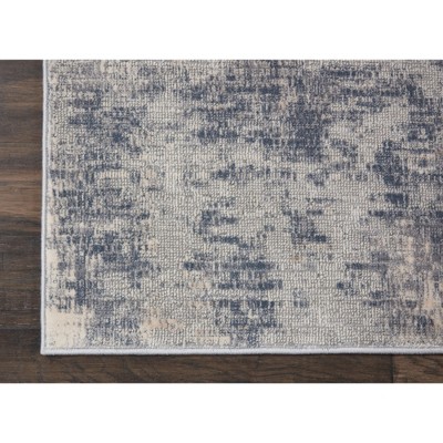 Rustic Textures Beige and Grey Abstract 9'3" x 12'9" Area Rug