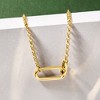 Ross-Simons 14kt Yellow Gold Single Paper Clip Link Station Necklace - 3 of 4