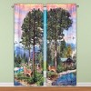 Collections Etc Idyllic Cabin Scene 2-Piece Curtain Panels Set 34" WIDE - 2 of 2