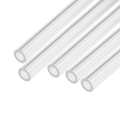 Unique Bargains Lamp Lantern Water Cooling System Acrylic Round Pipes Clear 9 Pcs 6"