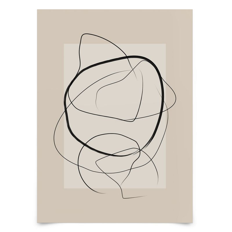 Americanflat - Neutral Mid Century Modern Abstract by The Print Republic - Abstract Modern Wall Art, 5 of 7