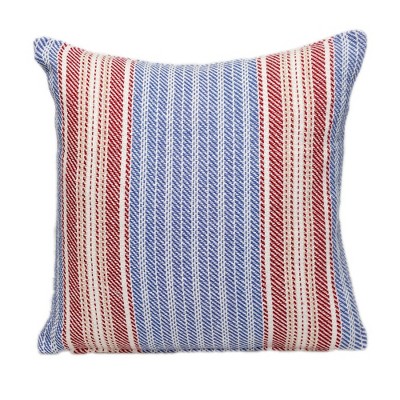 Parkland Collection,Transitional Striped Square Pillow