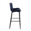 Sapphtopaz Modern Velvet Bar Stools Upholstered Counter Height Chair with Metal Legs Barstools Dining Chairs Set of 2 for Kitchen Island - 4 of 4