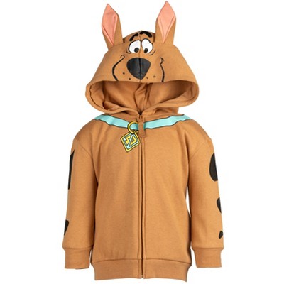 Scooby-Doo Scooby Doo Fleece Zip-Up Hoodie Brown 