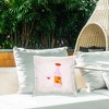 Stupell Industries Pastel Happy Hour Mood Outdoor Decorative Throw Pillow, 18 x 18 - 3 of 3