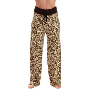Just Love Womens Wide Leg Casual Comfy Flowy Loose Stretch - Palazzo Pajama Pants PJs - 1 of 3