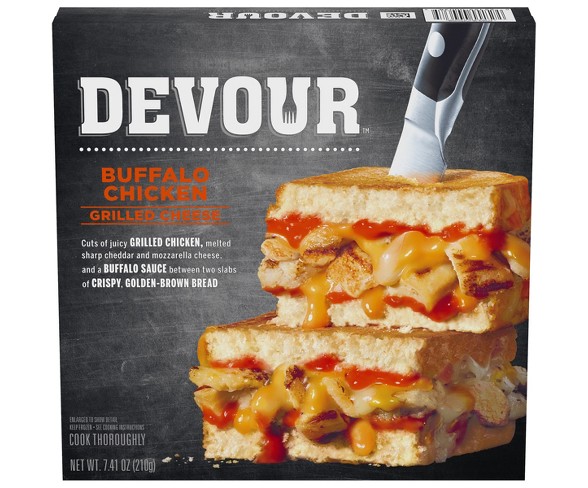 Devour Buffalo Chicken Frozen Grilled Cheese Sandwich - 7.41oz
