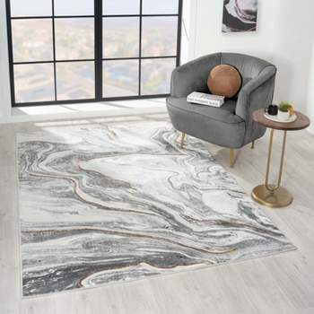 Marble Abstract Pattern Area Rug