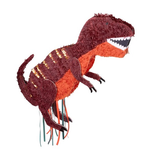 Ballon dinosaure T-rex orange Meri Meri - Le petit Souk