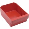 Quantum Storage Systems Super Tuff Euro Drawer, 11-7/8"L X 8-3/8"W X 4-5/8"H, High Impact Polysteryne, Red, Made In USA - 2 of 2