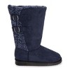 MUK LUKS Women's Jean Boots, Navy, 10 - 2 of 4
