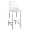 Coaster,Juelia Clear Acrylic Bar Chair Chrome (Set of 2) - 2 of 4