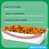 Big Dot of Happiness Baseball Party Paper Food Trays, Disposable Double-Sided Paper Food Holders for Nachos, Hot Dogs, French Fries - 12 Ct - 3 of 4