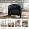 Barrel Chairs with Soft Padded Armrest for Living Room Bedroom Waiting Room - 3 of 4