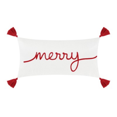All is Bright Merry Pillow 12x24  - Levtex Home