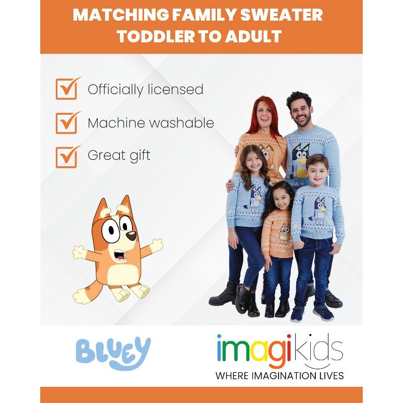Bluey Matching Family Sweater Toddler, 5 of 11