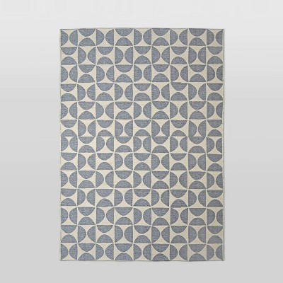 6'x9' Half Moon Outdoor Rug Gray - Project 62™