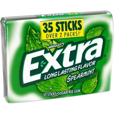Extra Sugar-Free Spearmint Sugar Free Chewing Gum - 35ct