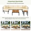 YOOCOZZ  Modern Outdoor Sectional Sofa Set with Cushions - 3 of 4