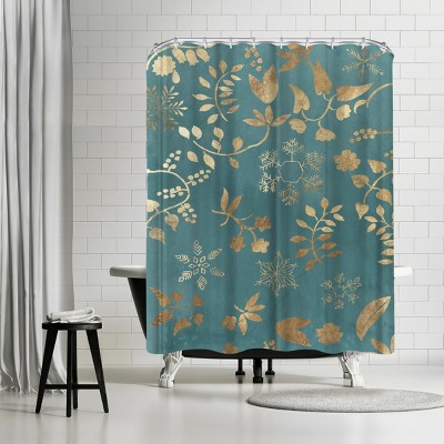 Golden Ornate by PI Creative Holiday Collection Shower Curtain - Americanflat