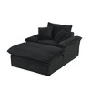 Resenkos 51.97 inch modern comfortable cushioned compression single seat sofa with unique footrest design, Lounge chair for living room, - 3 of 4