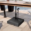 Crestlive Products 150LBS Capacity Water & Sand Fillable Mobile Umbrella Base Heavy Duty Market Stand for Patio with 3 Wheels Black - 2 of 4
