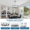 YIYIBYUS 10-Lights Modern Chandelier with Glass Lampshade - 3 of 4