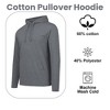 Blue Ice Women's Loose Fit  Cotton Lightweight Casual Pullover Drawstring Hoodie With Pocket - 3 of 4