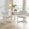 Christopher Knight Home Celica Modern Upholstered Dining Chairs (Set of 2), White - 2 of 4